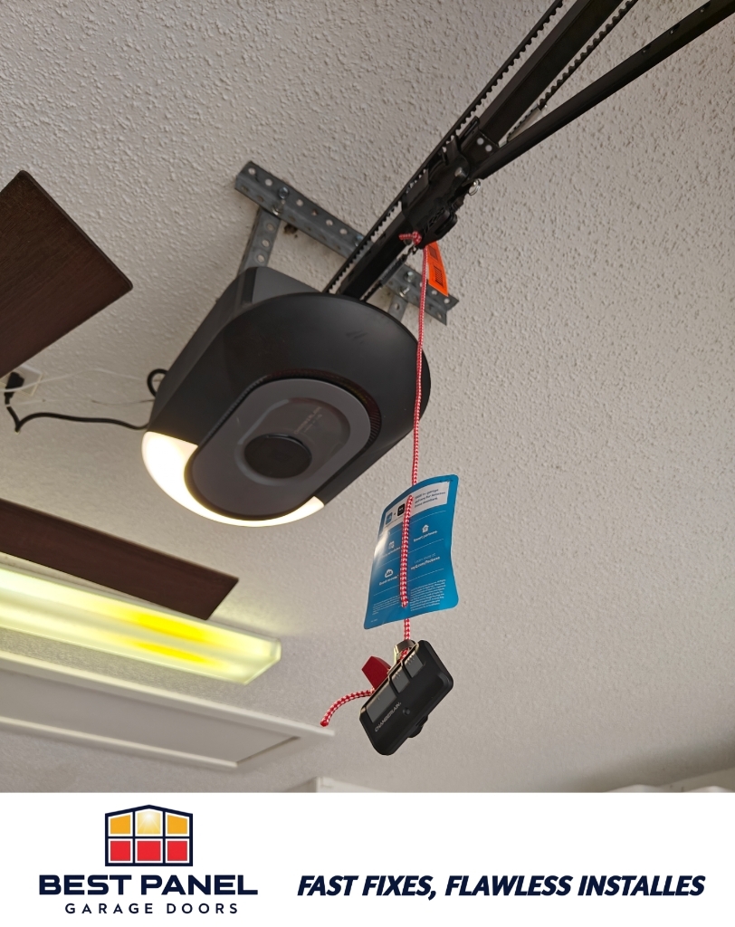 Chamberlain garage door opener with camera installation in Winter Garden 