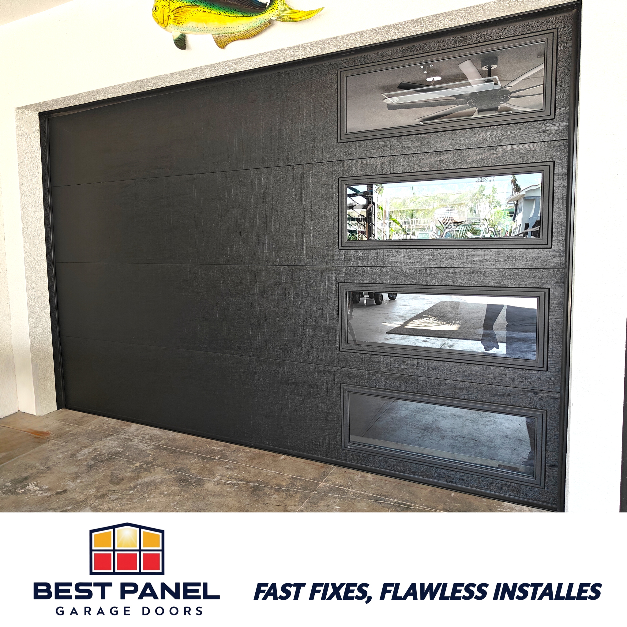 Special Insulated steel back and side windows Garage Door installation Windermere