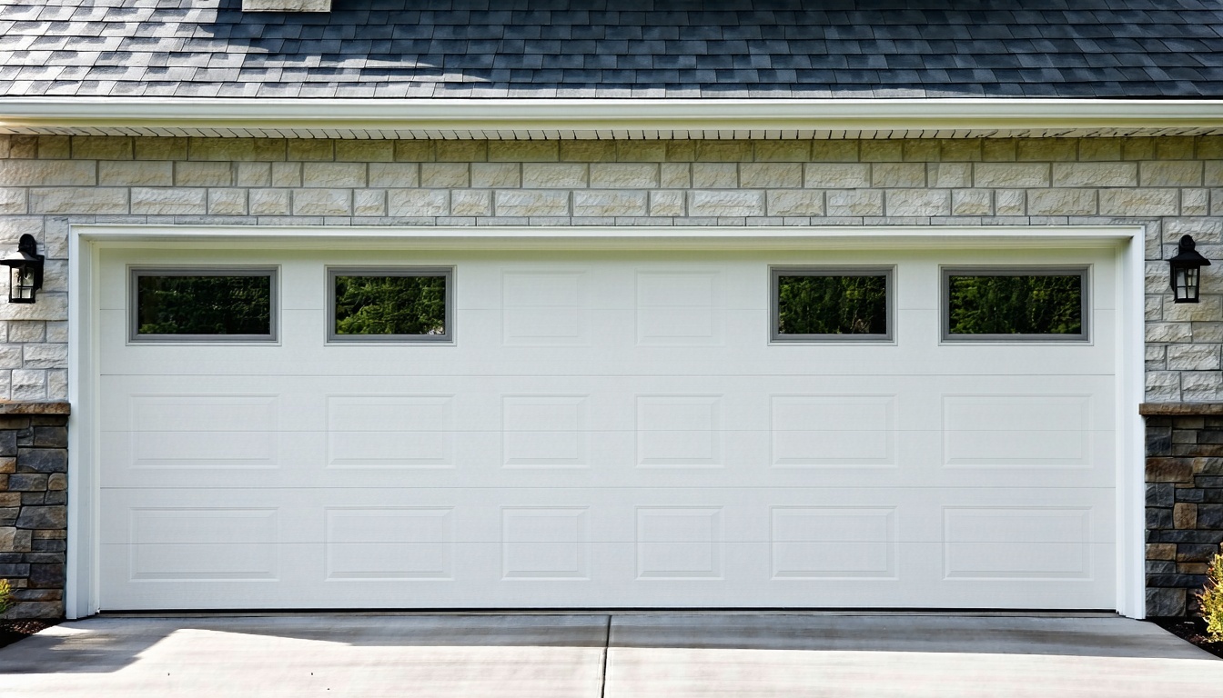 Insulated Special Custom Top panel Glass Garage Door