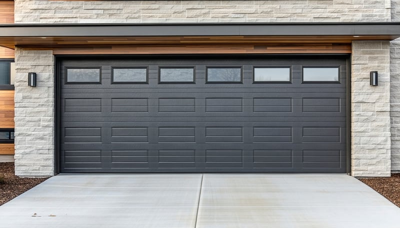 A modern garage door installation by Best Panel Garage Doors, showcasing quality and craftsmanship.